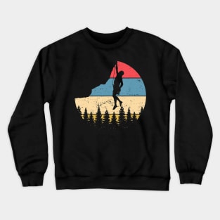 Vintage Rock Climbing T Shirt Mountain Climber Crewneck Sweatshirt